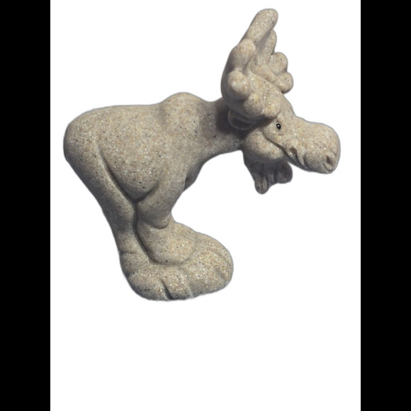 Quarry Critters Misty Moose Figurine Second Nature Design Misty 4.5" Faux Stone - Picture 4 of 8